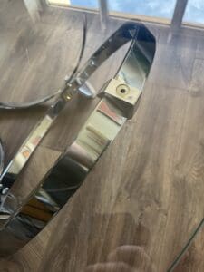 Space Age Coffee Table, Knut Hesterberg, Chrome, Glass