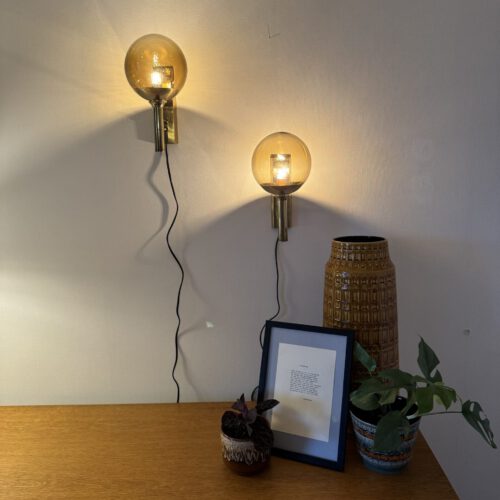 Set of 2 Mejlstrøm Belysning Model 803 Wall Lamps