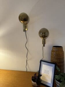Set of 2 Mejlstrøm Belysning Model 803 Wall Lamps