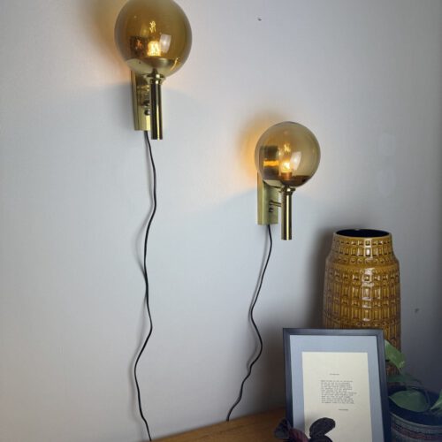 Set of 2 Mejlstrøm Belysning Model 803 Wall Lamps