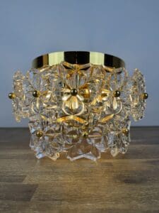 Solken Leuchten Ceiling Light with 20 Glass Flowers