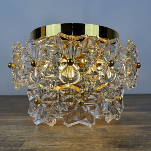 Solken Leuchten Ceiling Light with 20 Glass Flowers
