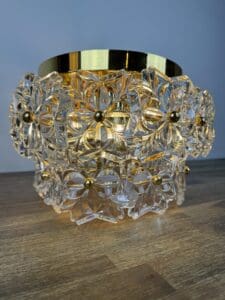 Solken Leuchten Ceiling Light with 20 Glass Flowers