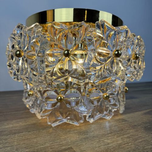 Solken Leuchten Ceiling Light with 20 Glass Flowers