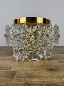 Solken Leuchten Ceiling Light with 20 Glass Flowers