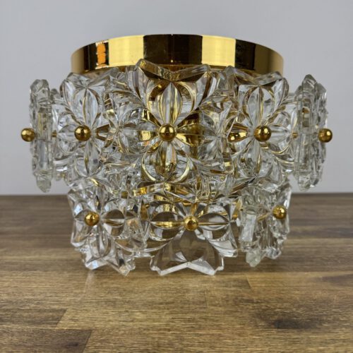 Solken Leuchten Ceiling Light with 20 Glass Flowers