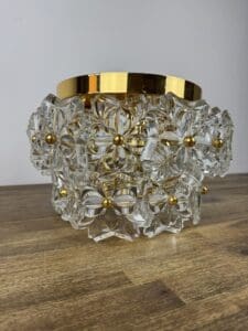 Solken Leuchten Ceiling Light with 20 Glass Flowers