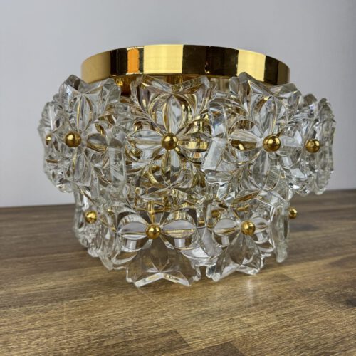 Solken Leuchten Ceiling Light with 20 Glass Flowers