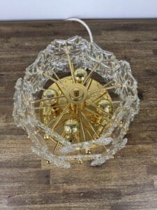 Solken Leuchten Ceiling Light with 20 Glass Flowers