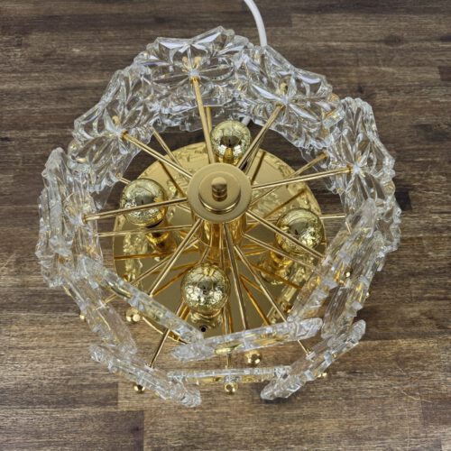 Solken Leuchten Ceiling Light with 20 Glass Flowers