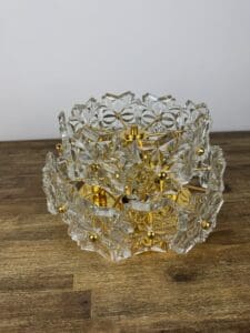 Solken Leuchten Ceiling Light with 20 Glass Flowers