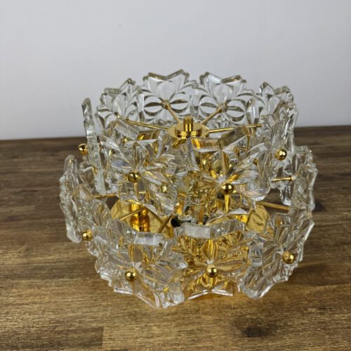 Solken Leuchten Ceiling Light with 20 Glass Flowers