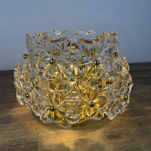 Solken Leuchten Ceiling Light with 20 Glass Flowers