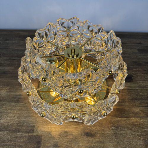 Solken Leuchten Ceiling Light with 20 Glass Flowers