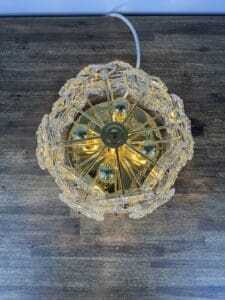 Solken Leuchten Ceiling Light with 20 Glass Flowers