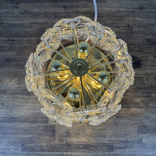 Solken Leuchten Ceiling Light with 20 Glass Flowers