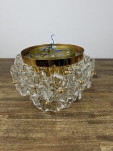 Solken Leuchten Ceiling Light with 20 Glass Flowers
