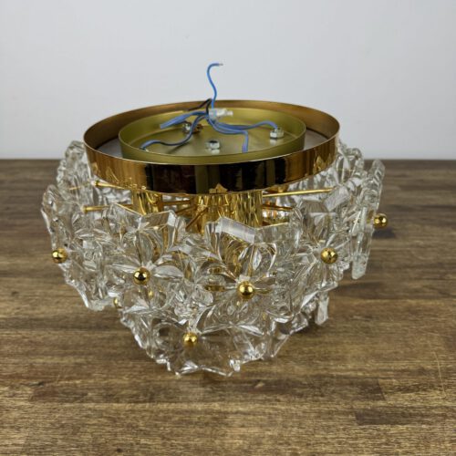 Solken Leuchten Ceiling Light with 20 Glass Flowers