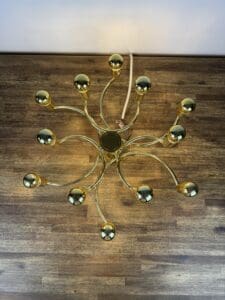 Vintage Gold Ceiling Lamp/Chandelier