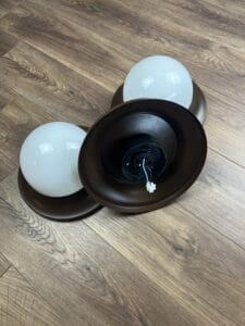 Set of 3 Mushroom Wall / Ceiling Lamps, Europe, 1980s