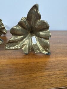 Pair of Brass Candlesticks, Italy, 1970s