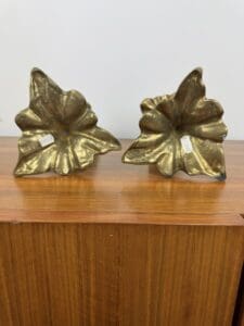 Pair of Brass Candlesticks, Italy, 1970s