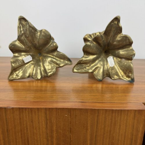 Pair of Brass Candlesticks, Italy, 1970s