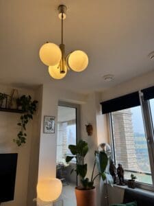 Vintage Regency-Style Lamp Glass