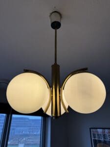 Vintage Regency-Style Lamp Glass