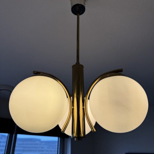 Vintage Regency-Style Lamp Glass
