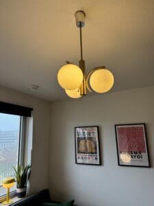 Vintage Regency-Style Lamp Glass