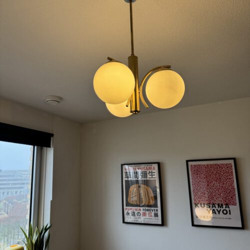 Vintage Regency-Style Lamp Glass