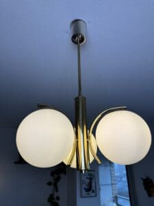 Vintage Regency-Style Lamp Glass