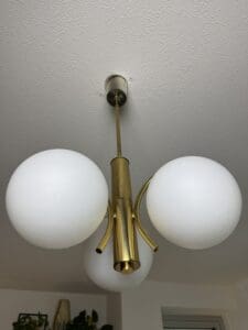 Vintage Regency-Style Lamp Glass