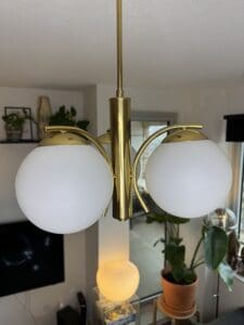 Vintage Regency-Style Lamp Glass