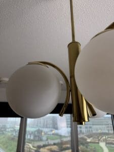 Vintage Regency-Style Lamp Glass