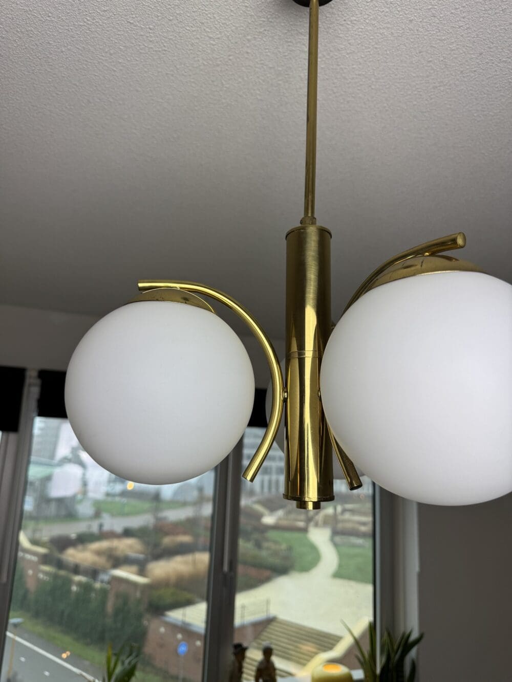 Vintage Regency-Style Lamp Glass