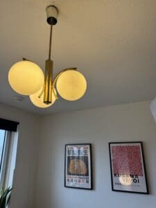 Vintage Regency-Style Lamp Glass