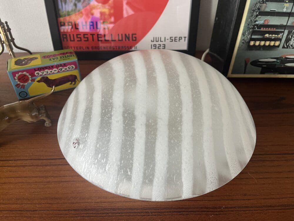 Vintage Peill und Putzler "Zebra" Striped Lamp Model 71227