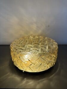Round Glass Ceiling / Wall Light, Europe, 1970s