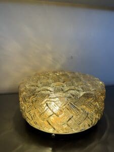 Round Glass Ceiling / Wall Light, Europe, 1970s