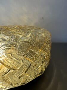 Round Glass Ceiling / Wall Light, Europe, 1970s