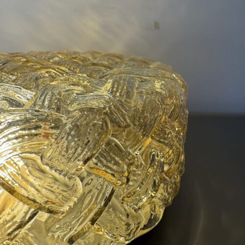 Round Glass Ceiling / Wall Light, Europe, 1970s