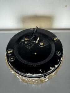 Round Glass Ceiling / Wall Light, Europe, 1970s
