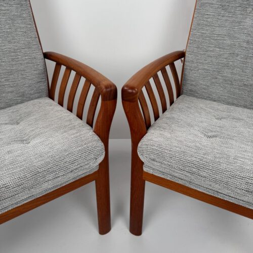 Pair of Easy Chairs, Schou Andersen Møbelfabrik, Denmark, 1960s