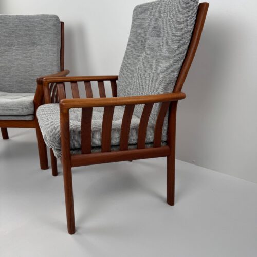 Pair of Easy Chairs, Schou Andersen Møbelfabrik, Denmark, 1960s