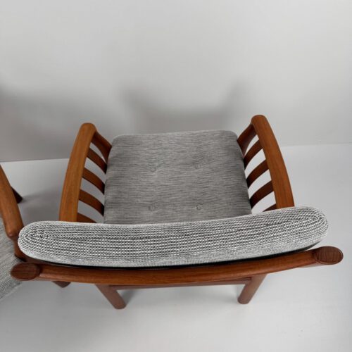 Pair of Easy Chairs, Schou Andersen Møbelfabrik, Denmark, 1960s