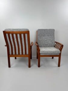 Pair of Easy Chairs, Schou Andersen Møbelfabrik, Denmark, 1960s