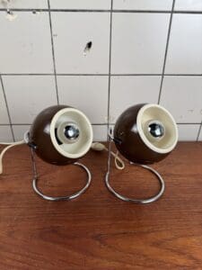 Vintage Space Age Ball Lamps - Set of 2