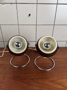 Vintage Space Age Ball Lamps - Set of 2